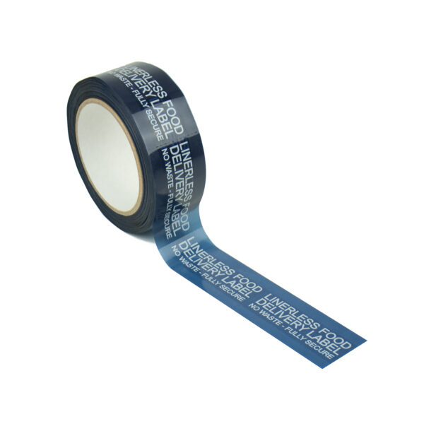 roll of linerless labels saving money, waste and space from Tamper Technologies