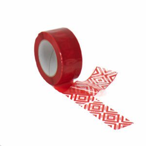 plain tamper evident box tape with permanent diamond security message