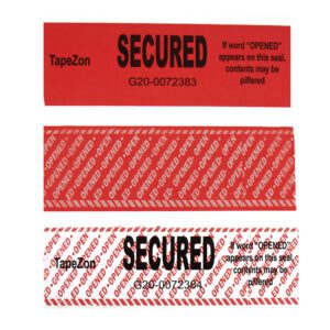 tamper evident message printing sub surface adding to layered security