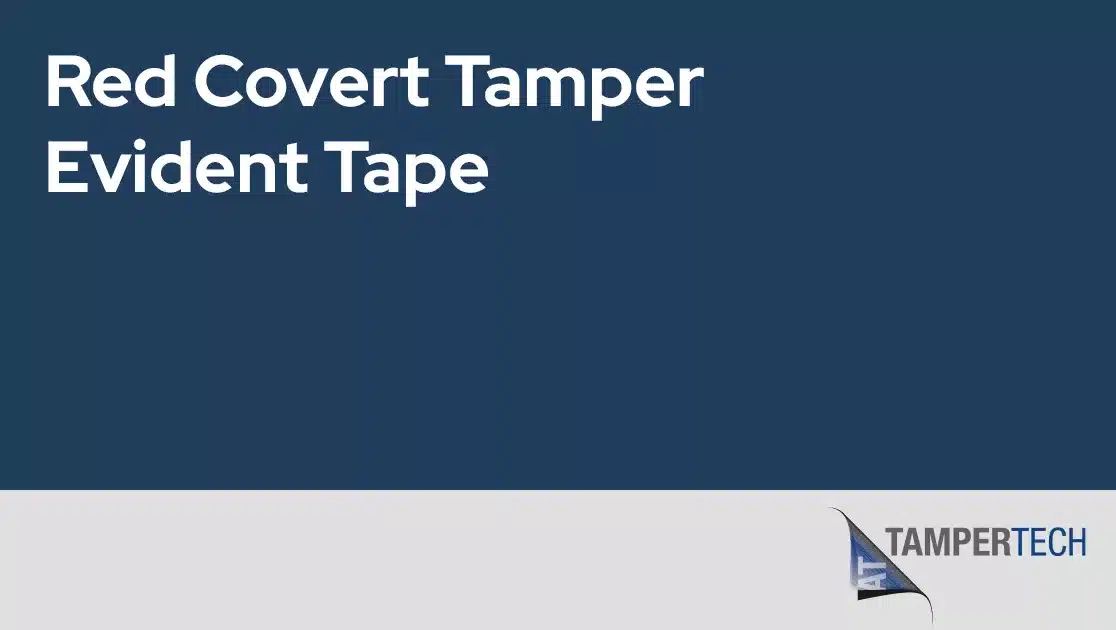 Red Covert Tamper Evident Tape jpg