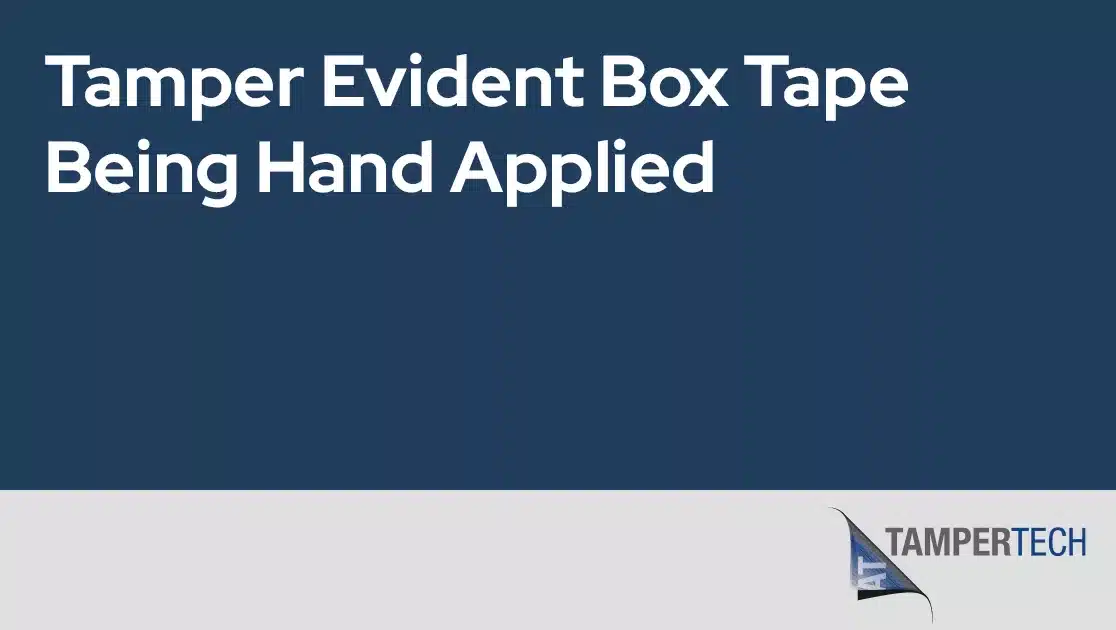 Tamper Evident Box Tape Being Hand Applied jpg