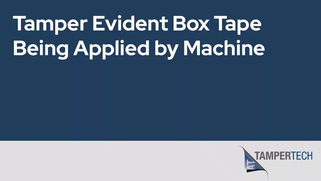 Tamper evident box tape being applied by machine jpg