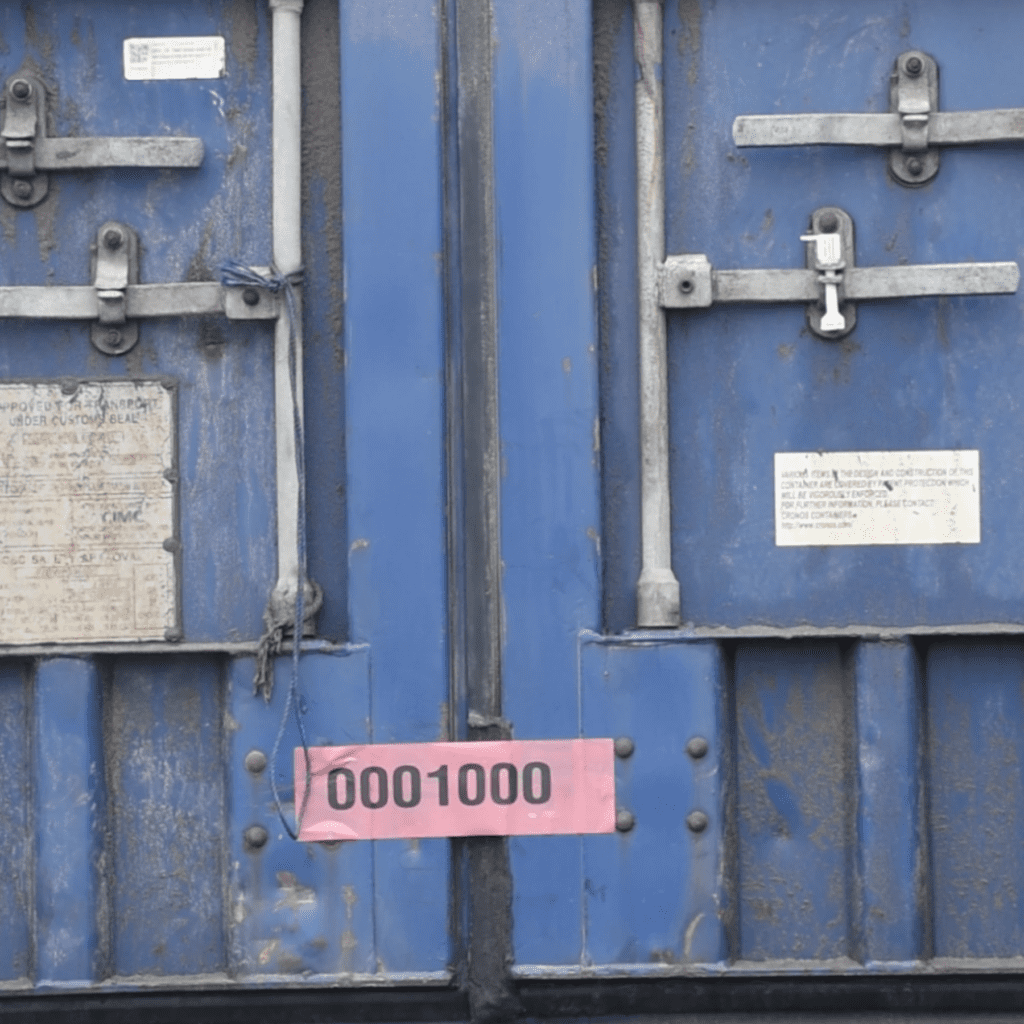 Overt Tamper evident security labels for logistics security