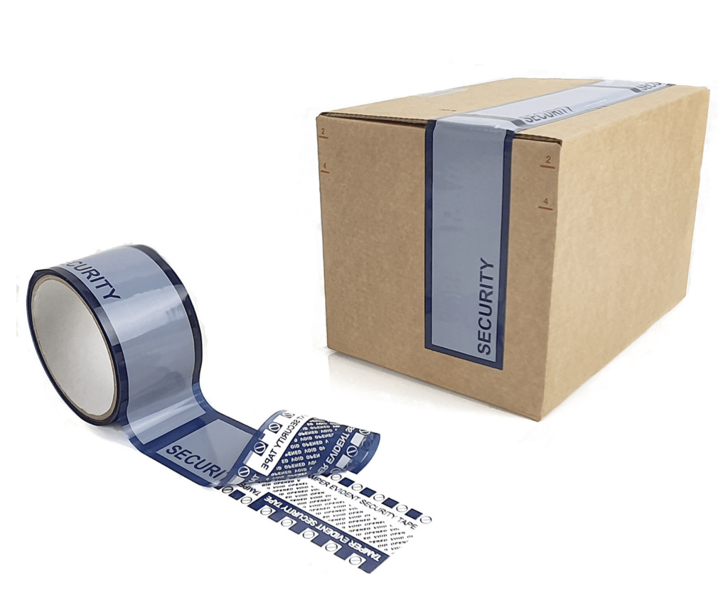 tamper evident recipe box security tape from Tampertech