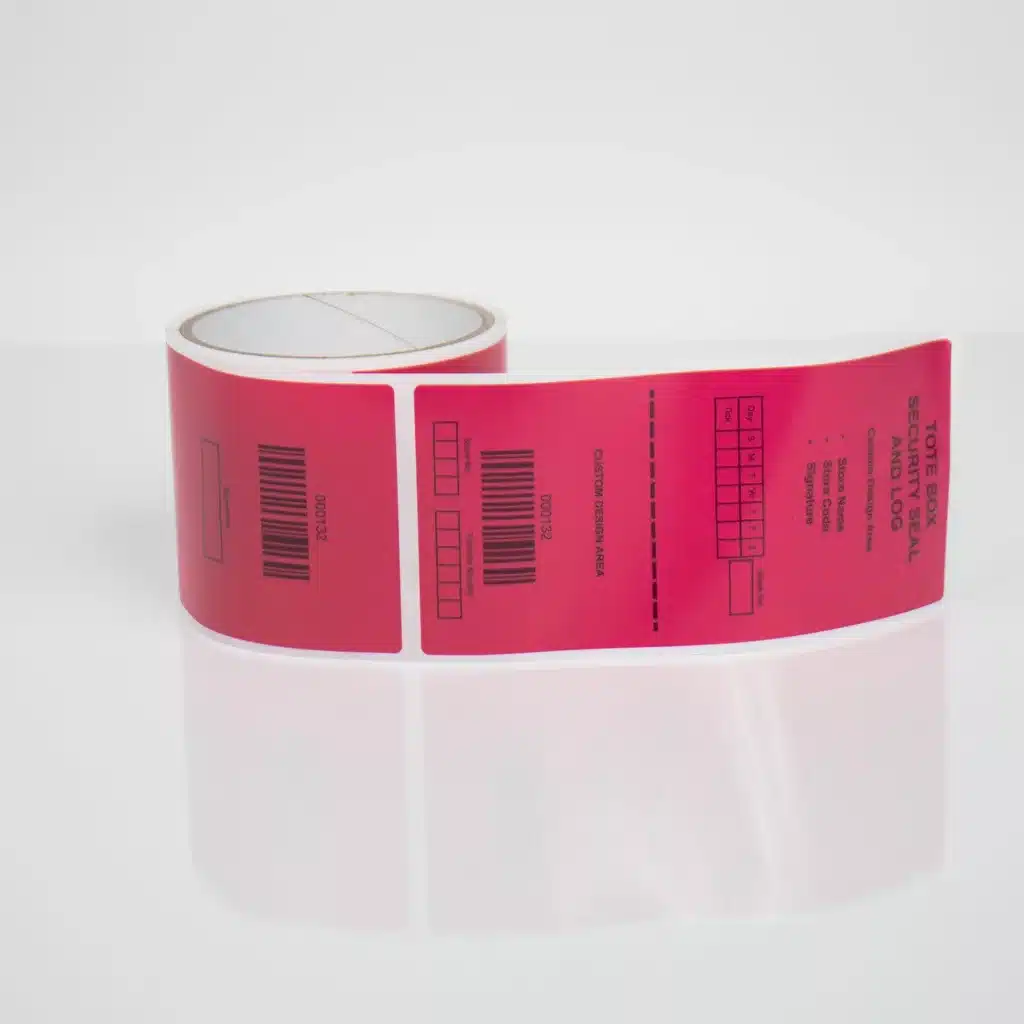 Tote Security Seal Non Residue Tamper Evidence Label from Tampertech
