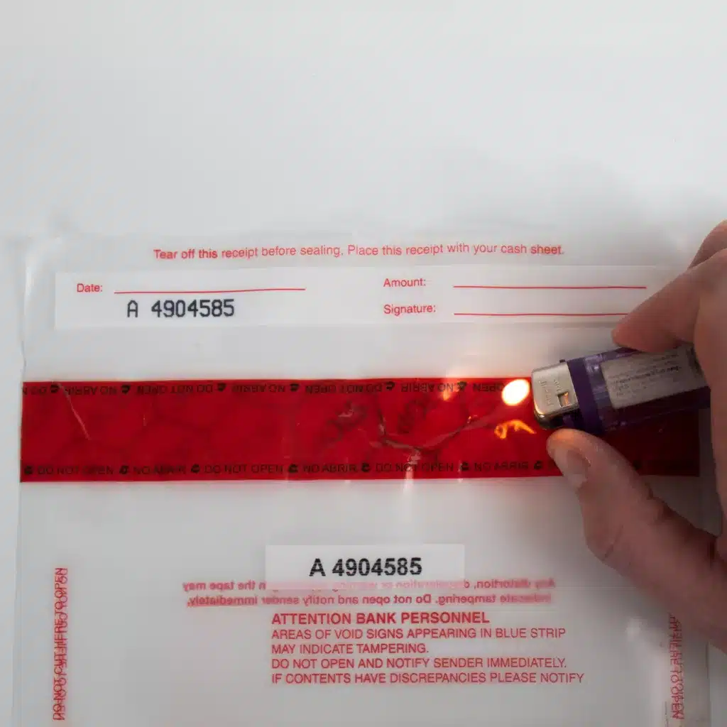 Learn how to use tamper evident security bag tape with thermochromic ink to demonstrate its authenticity and identify signs of tampering.