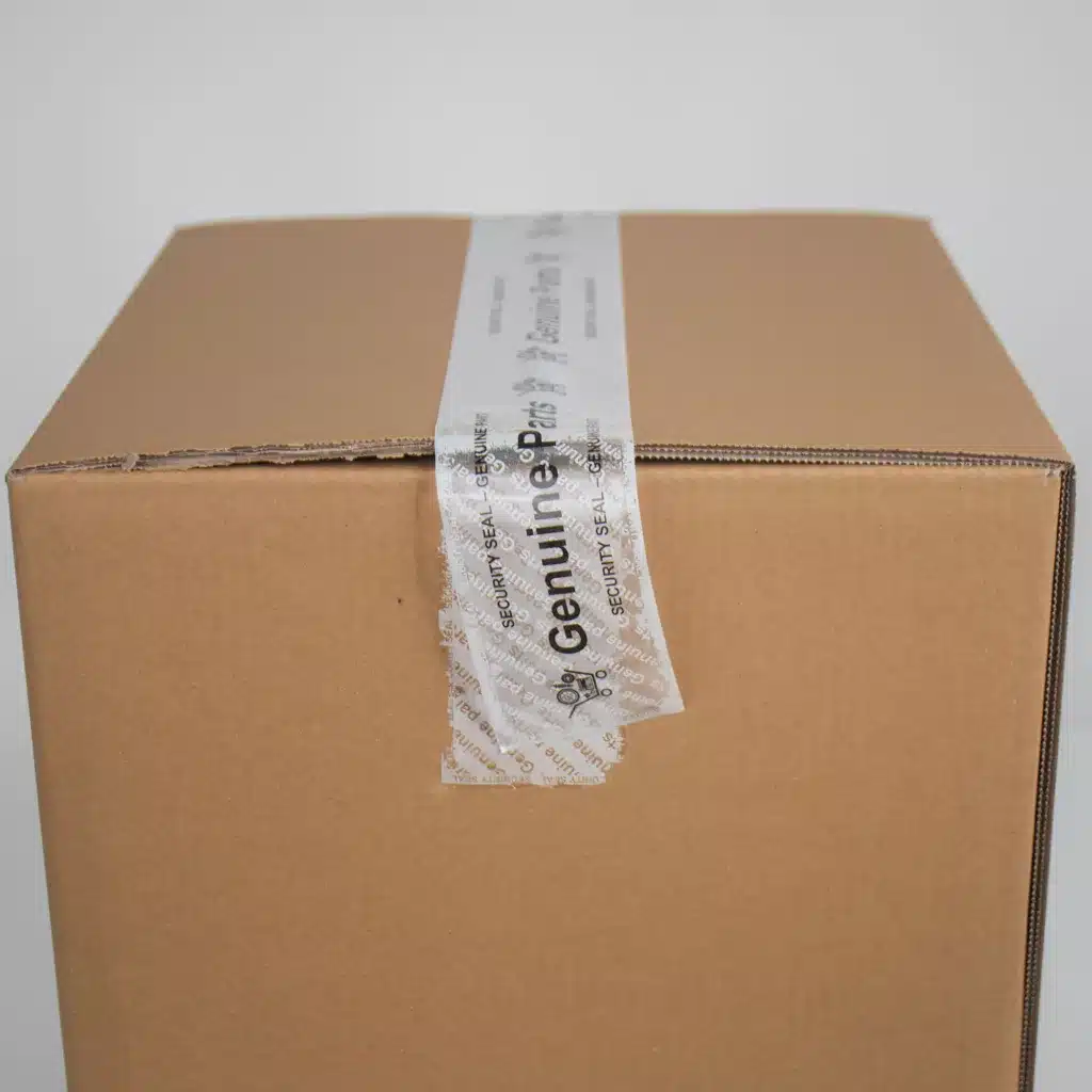 Custom Tape OEM Tampertech Genuine Parts Tamper-Evident Box Tape - Voided Film on Removed Tape