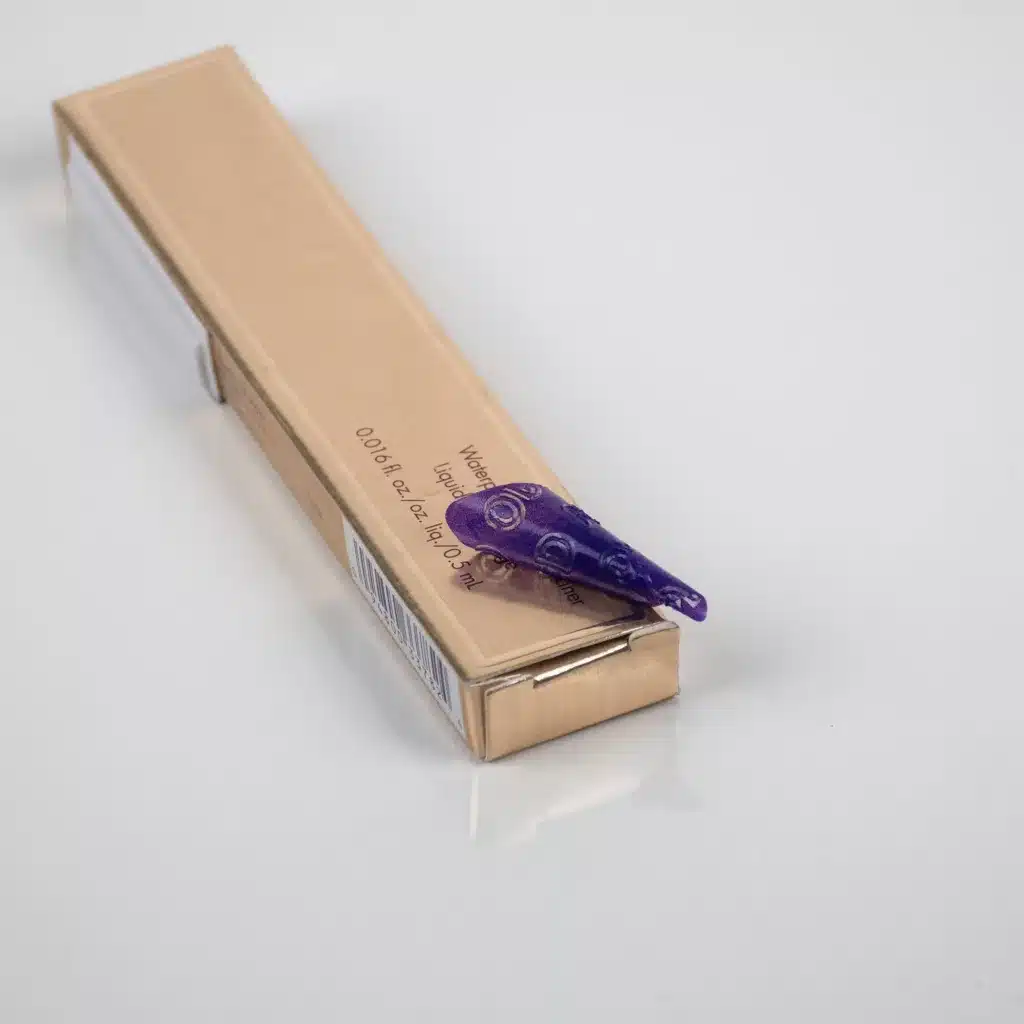 Small Non-Residue Tamper-Evident Beauty & Cosmetics Purple Label - 20mm x 30mm by Tampertech Retail Packaging