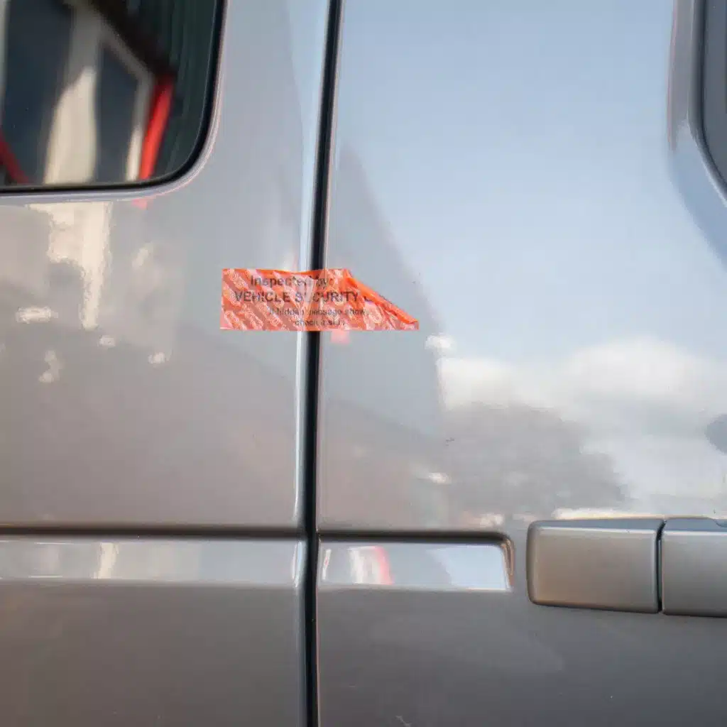 Vehicle Secure Labels for Enhanced Car Security | TamperTech